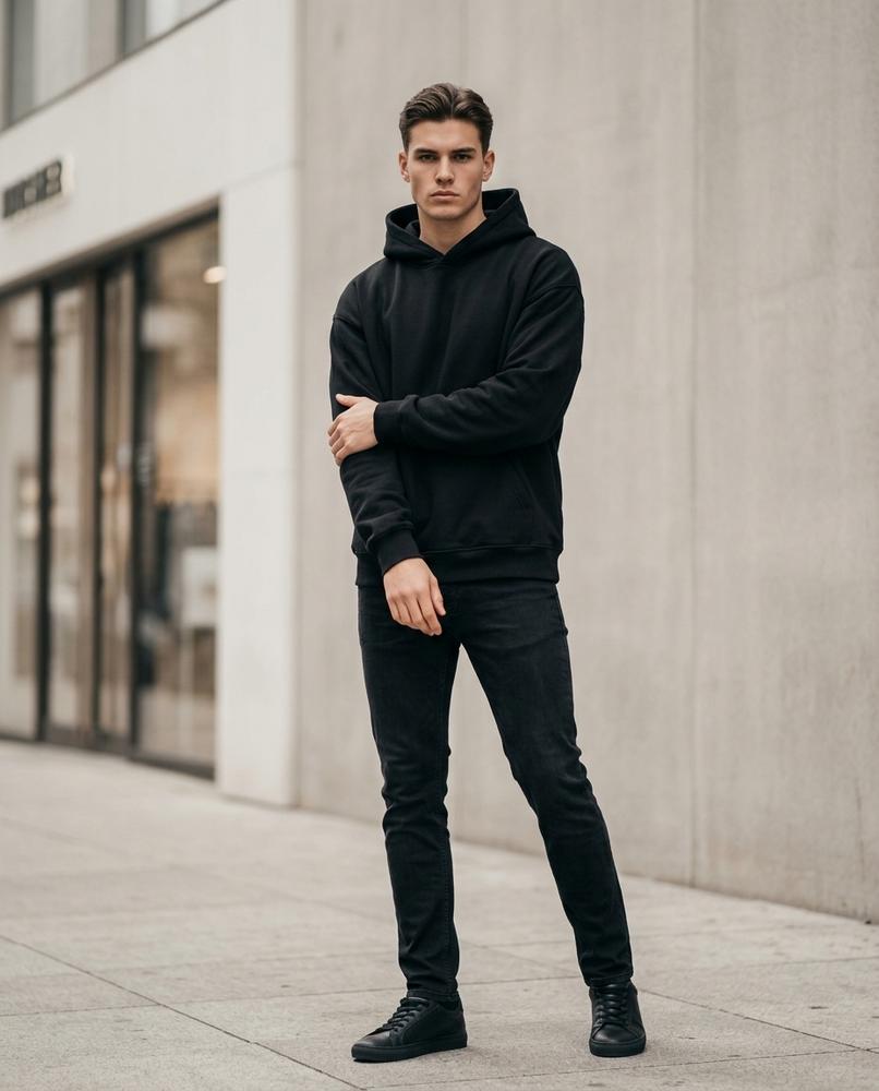 Zumieze - Coram | Loose Fit Cotton Blend Hoodie Men