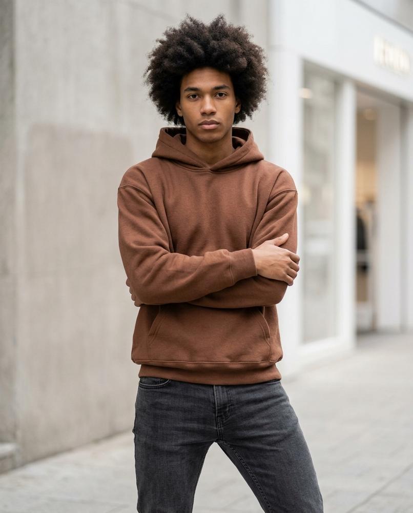 Zumieze - Coram | Loose Fit Cotton Blend Hoodie Men