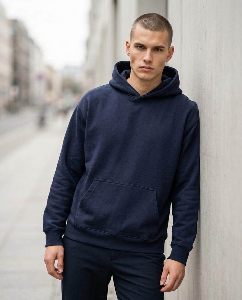 Zumieze - Coram | Loose Fit Cotton Blend Hoodie Men
