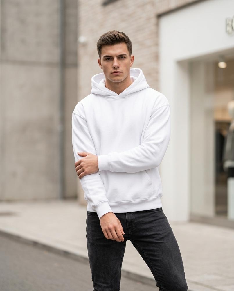 Zumieze - Coram | Loose Fit Cotton Blend Hoodie Men