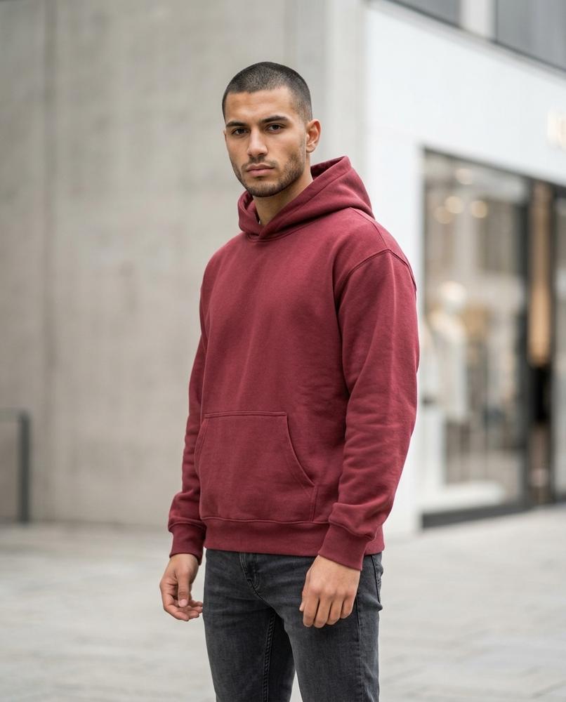 Zumieze - Coram | Loose Fit Cotton Blend Hoodie Men