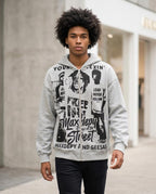 Zumieze - Raver | Zip-Up Printed Hoodie Men