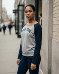 Zumieze - Risan | Two-Tone Printed Sweatshirt Women