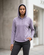 Zumieze - Armir | Button-Placket Hooded Hoodie Men