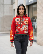 Zumieze - Nomon | Embroidered Cropped Hoodie Women