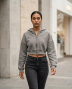 Zumieze - Arsen | Cropped Zip-Up Hoodie Women