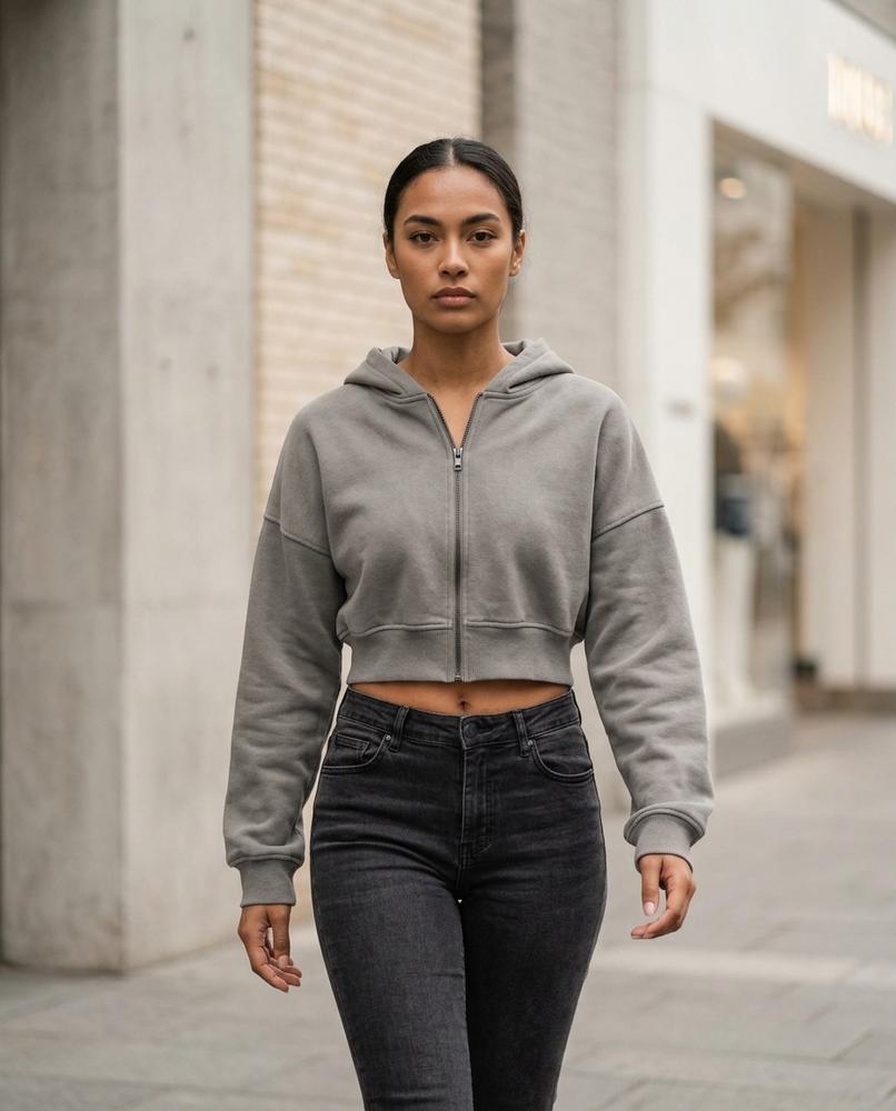 Zumieze - Arsen | Cropped Zip-Up Hoodie Women