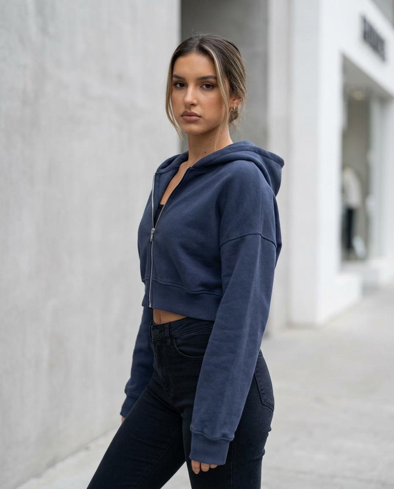 Zumieze - Arsen | Cropped Zip-Up Hoodie Women