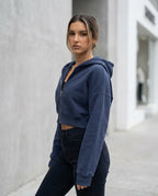 Zumieze - Arsen | Cropped Zip-Up Hoodie Women
