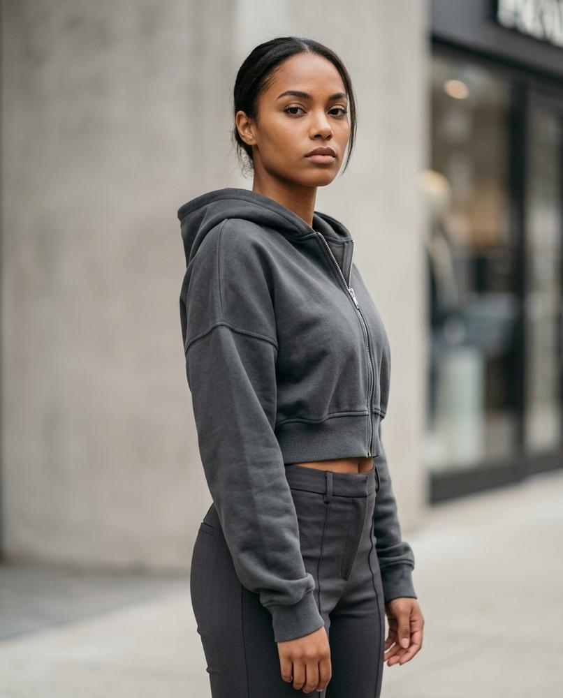 Zumieze - Arsen | Cropped Zip-Up Hoodie Women