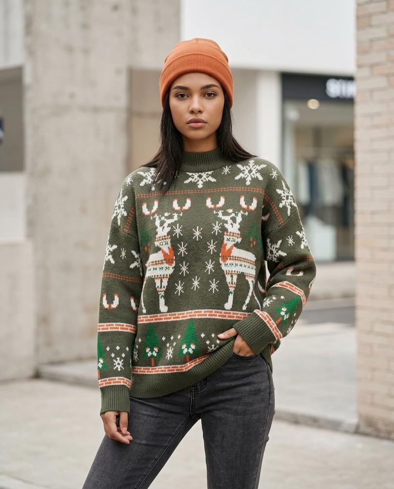 Zumieze - Kamar | Christmas-Themed Knitted Sweater Women