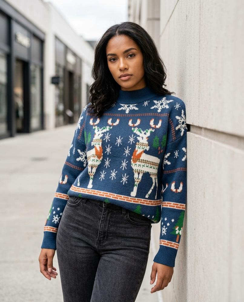 Zumieze - Kamar | Christmas-Themed Knitted Sweater Women