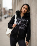 Zumieze - Colar | Zip-Up Fur-Trimmed Hoodie Women
