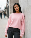 Zumieze - Losil | Ribbed Exposed-Seam Sweatshirt Women
