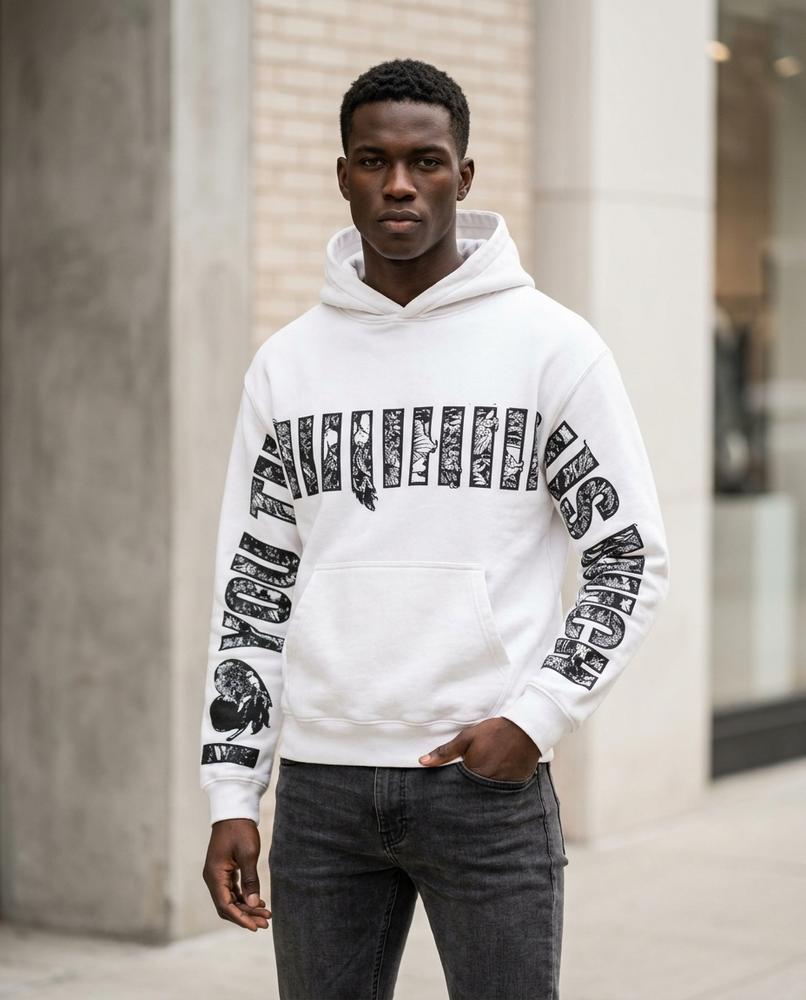 Zumieze - Rihal | Printed Relaxed Fit Hoodie Unisex
