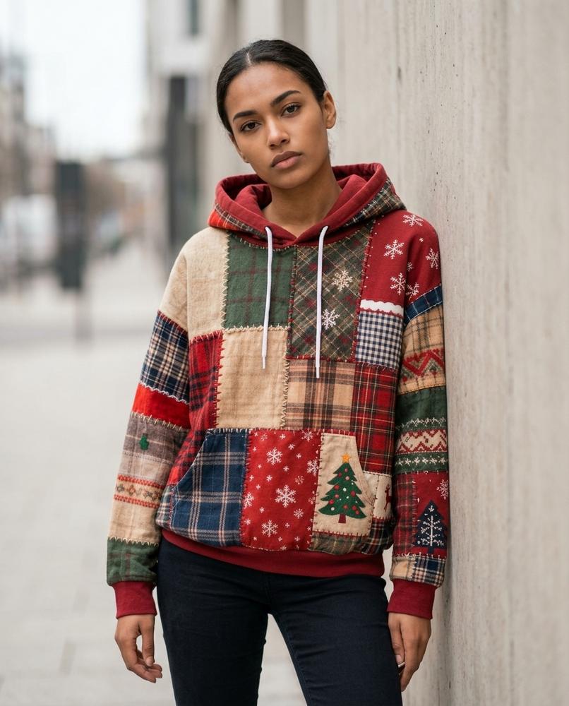 Zumieze - Nimon | Patchwork Hooded Hoodie Women