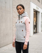 Zumieze - Rilom | Zip-Up Two-Tone Hoodie Women