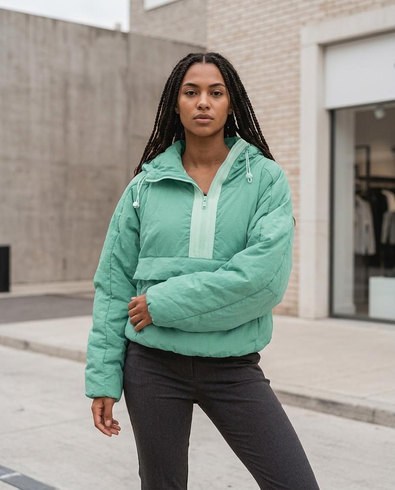 Zumieze - Vasin | Hooded Half-Zip Jacket Women