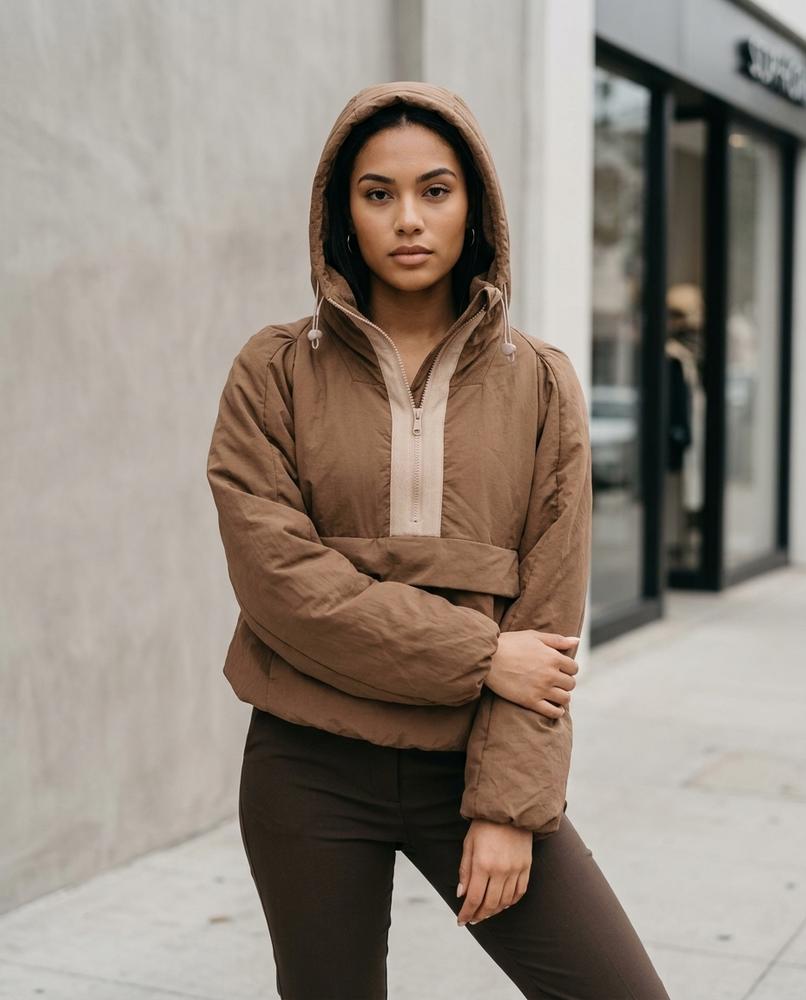 Zumieze - Vasin | Hooded Half-Zip Jacket Women