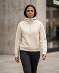 Zumieze - Daram | Quarter-Zip Raglan Sleeve Hoodie Women