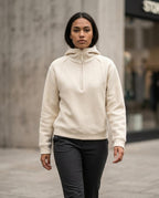 Zumieze - Daram | Quarter-Zip Raglan Sleeve Hoodie Women
