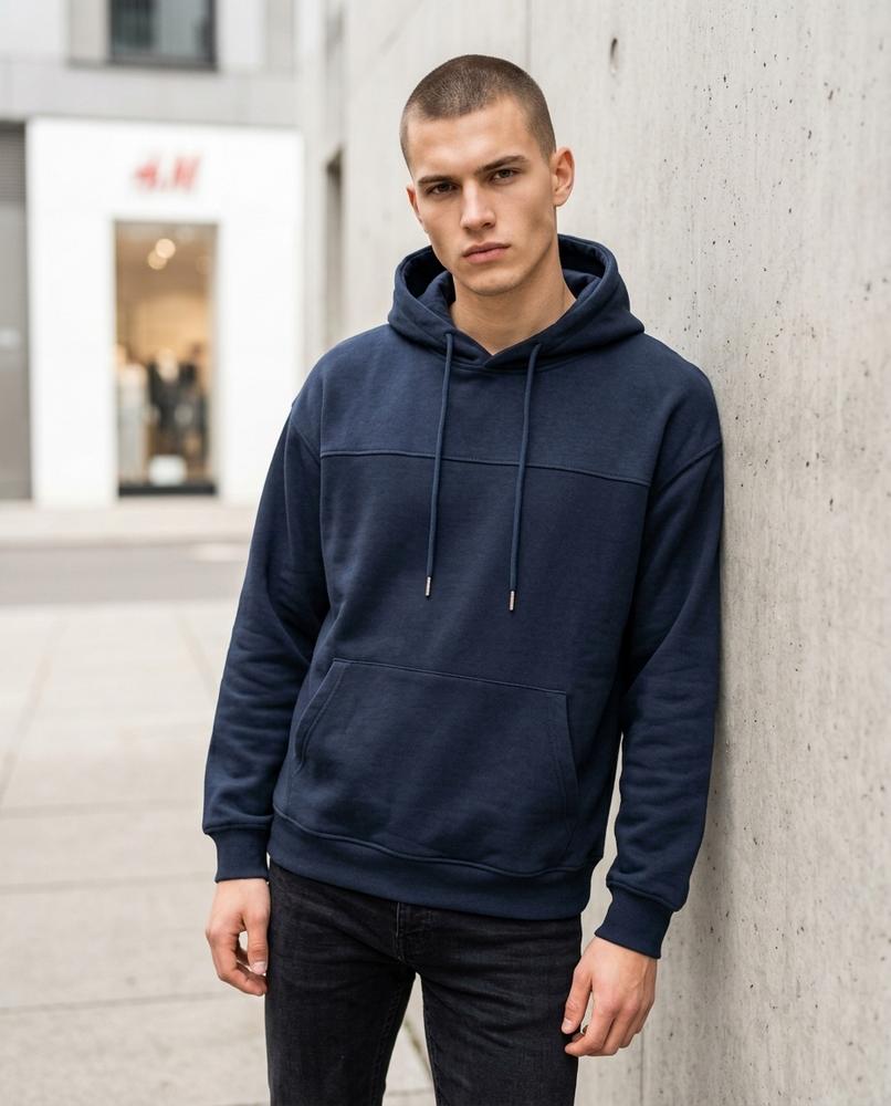 Zumieze - Seral | Solid-Color Paneled Hoodie Men