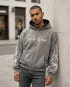 Zumieze - Vavel | Zip-Up Printed Hoodie Unisex