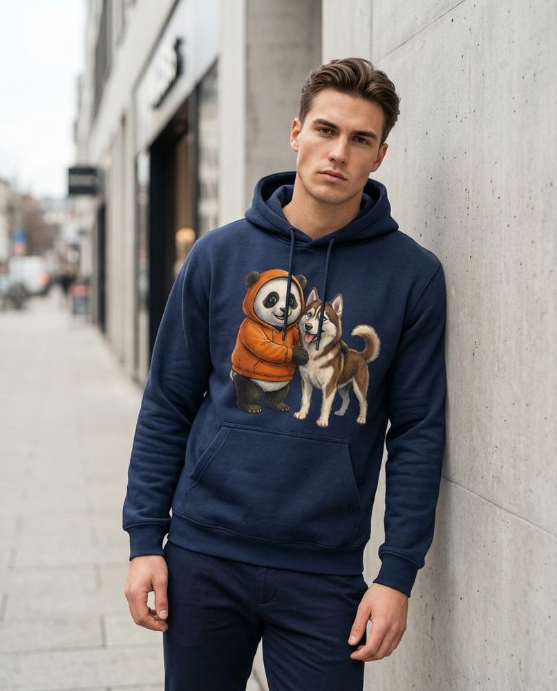 Zumieze - Neran | Printed Relaxed-Fit Hoodie Men