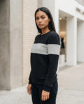 Zumieze - Marev | Quilted Color-Block Sweatshirt Women