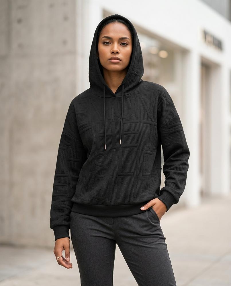 Zumieze - Katir | Embossed Textured Hoodie Women