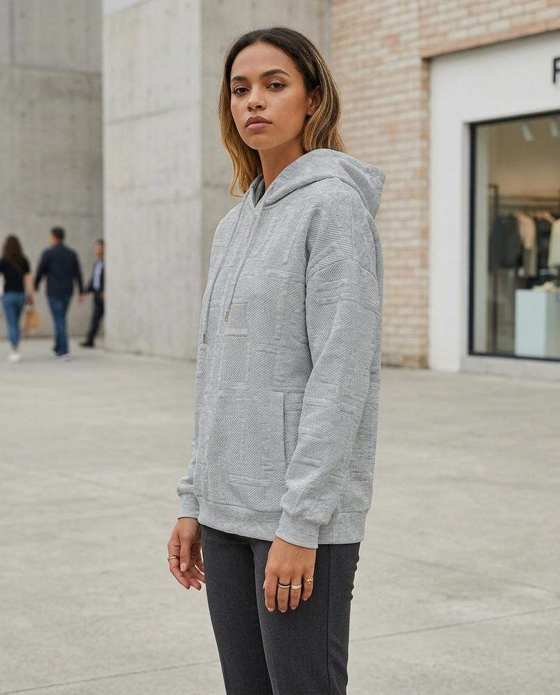 Zumieze - Katir | Embossed Textured Hoodie Women