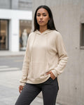 Zumieze - Rolan | Waffle-Knit Side-Slit Hoodie Women
