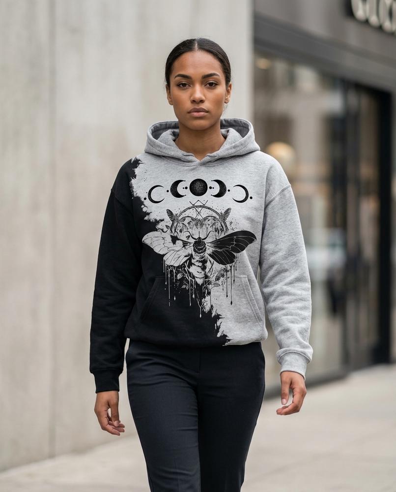 Zumieze - Arzan | Two-Tone Printed Hoodie Unisex