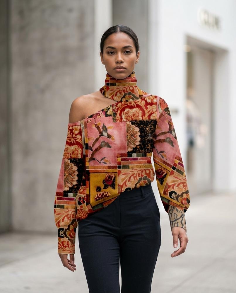 Zumieze - Leron | Asymmetrical High-Neck Top Women