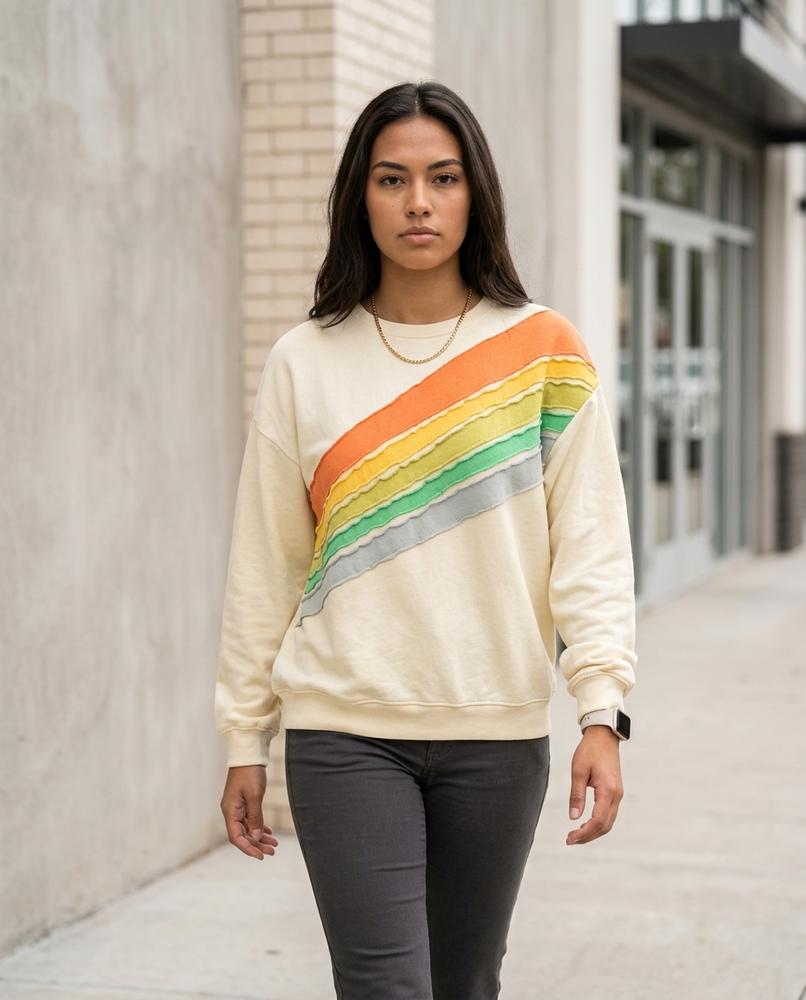 Zumieze - Kazan | Striped Crewneck Sweatshirt Women