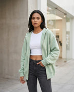 Zumieze - Kerel | Zip-Up Oversized Hoodie Women