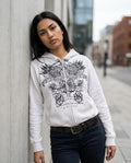 Zumieze - Salev | Zip-Up Printed Hoodie Women