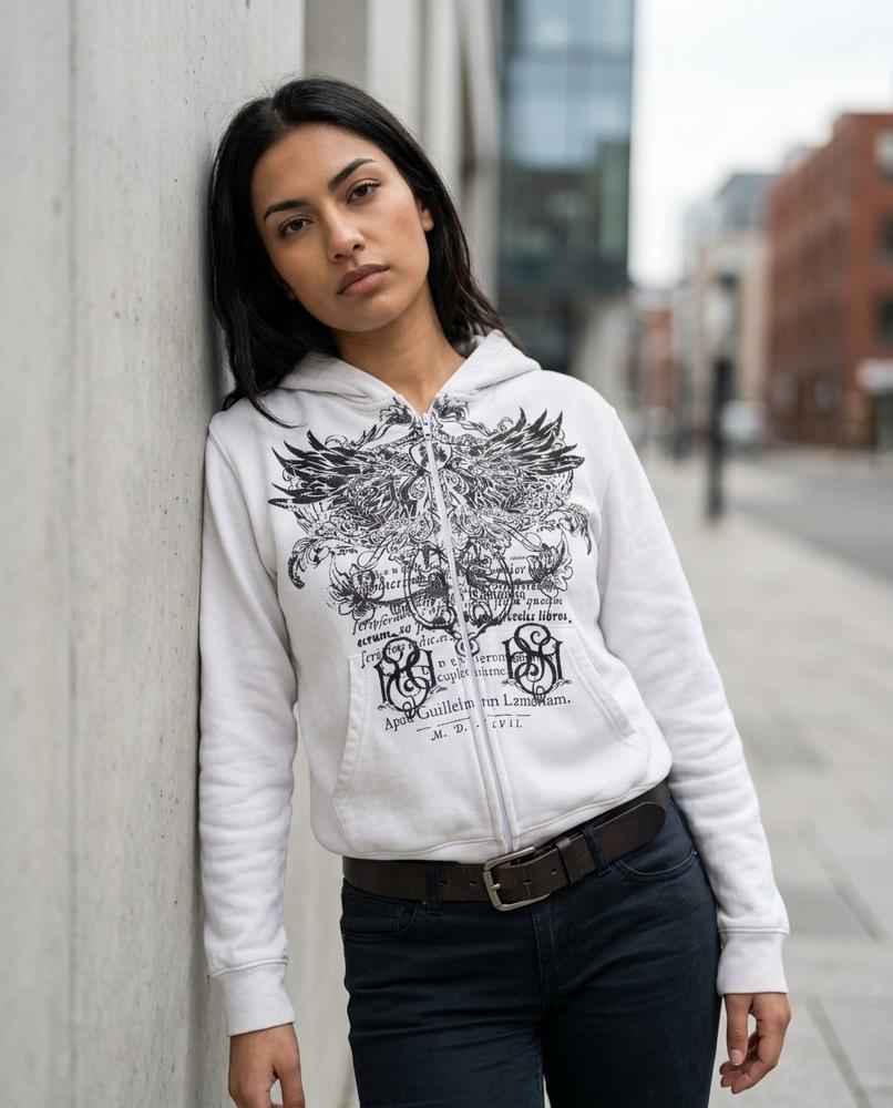 Zumieze - Salev | Zip-Up Printed Hoodie Women