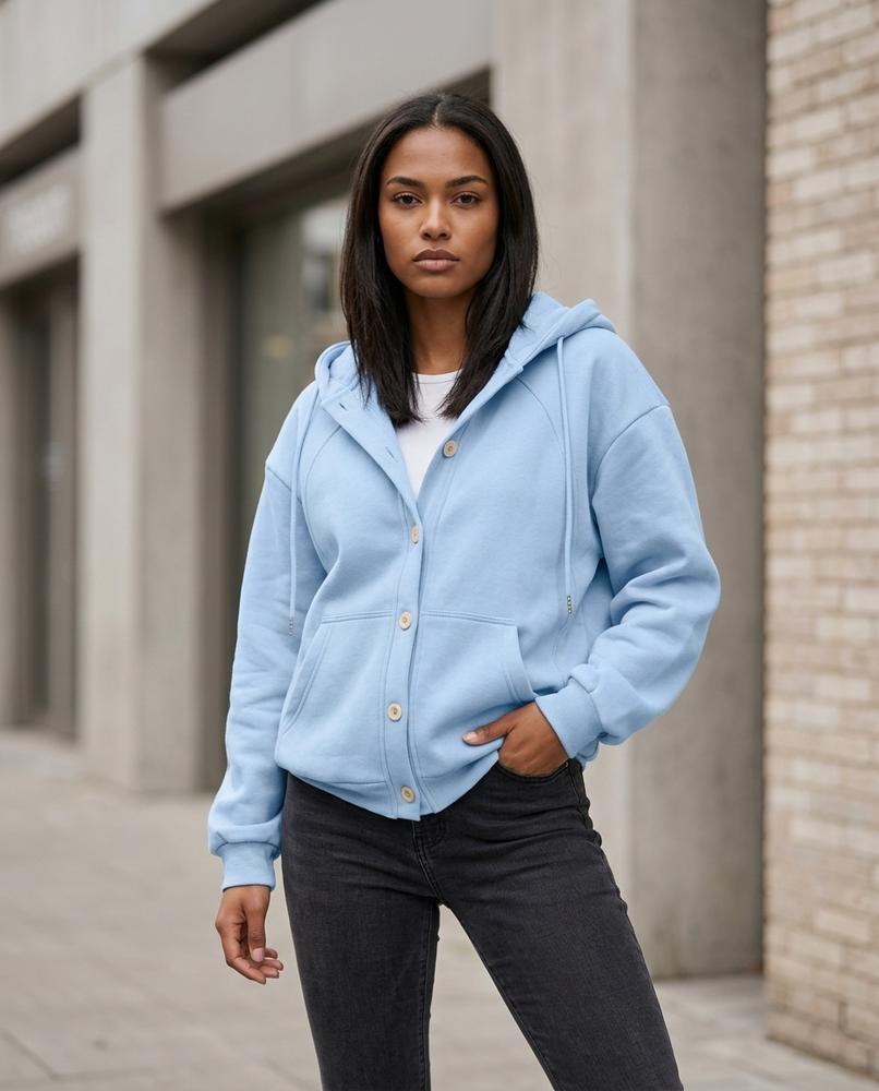 Zumieze - Lymin | Button-Up Hooded Jacket Women