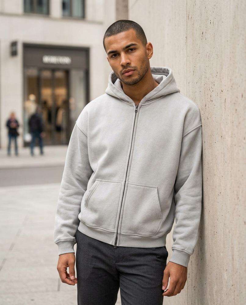 Zumieze - Vesin | Washed Zip-Up Hoodie Unisex