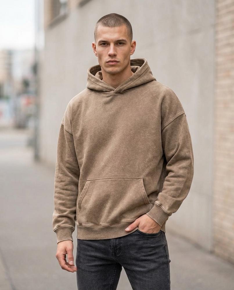 Zumieze - Rinor | Acid-Washed Oversized Hoodie Unisex