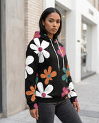 Zumieze - Cotor | Quilted Floral Print Hoodie Women