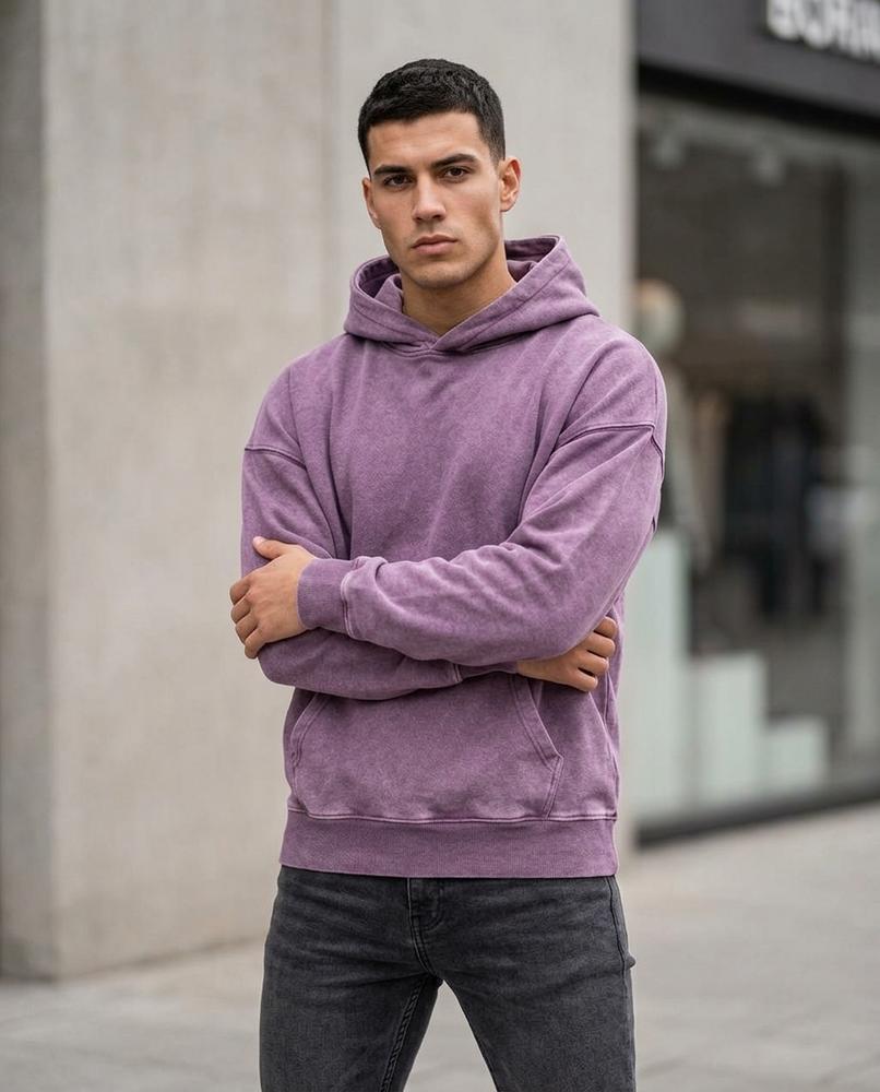 Zumieze - Rinor | Acid-Washed Oversized Hoodie Unisex