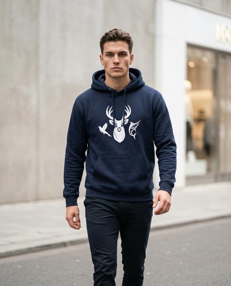 Zumieze - Taser | Printed Hooded Hoodie Men