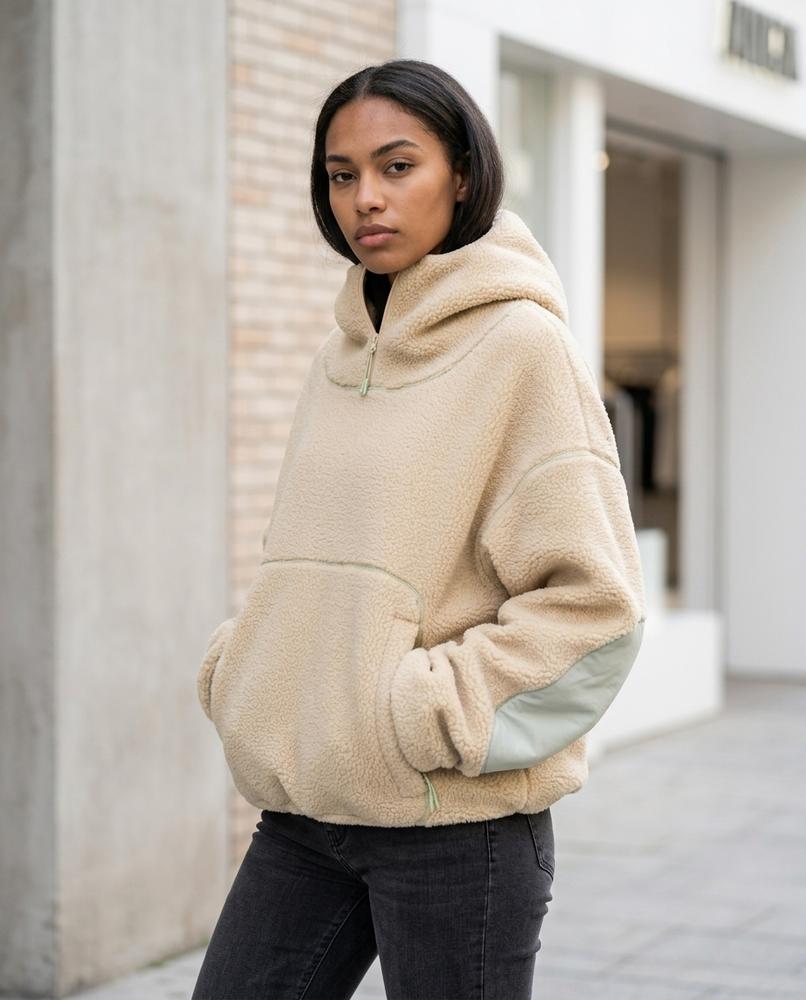 Zumieze - Nodan | Fleece Quarter-Zip Hoodie Women