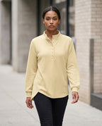 Zumieze - Tilen | High-Collar Button-Placket Sweatshirt Women