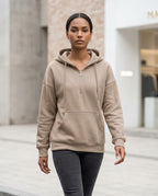 Zumieze - Allor | Half-Zip Solid-Color Hoodie Women