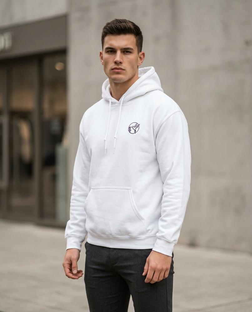 Zumieze - Alram | Relaxed Fit Embroidered Hoodie Men