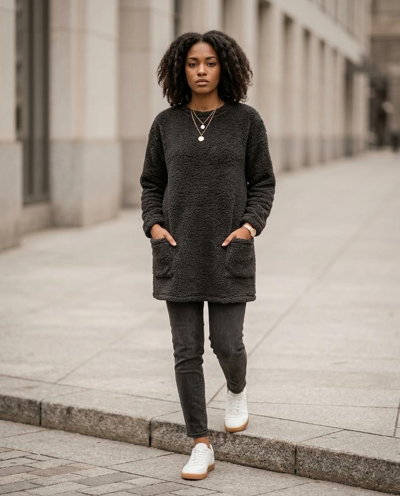 Zumieze - Vaver | Fleece Oversized Sweatshirt Women