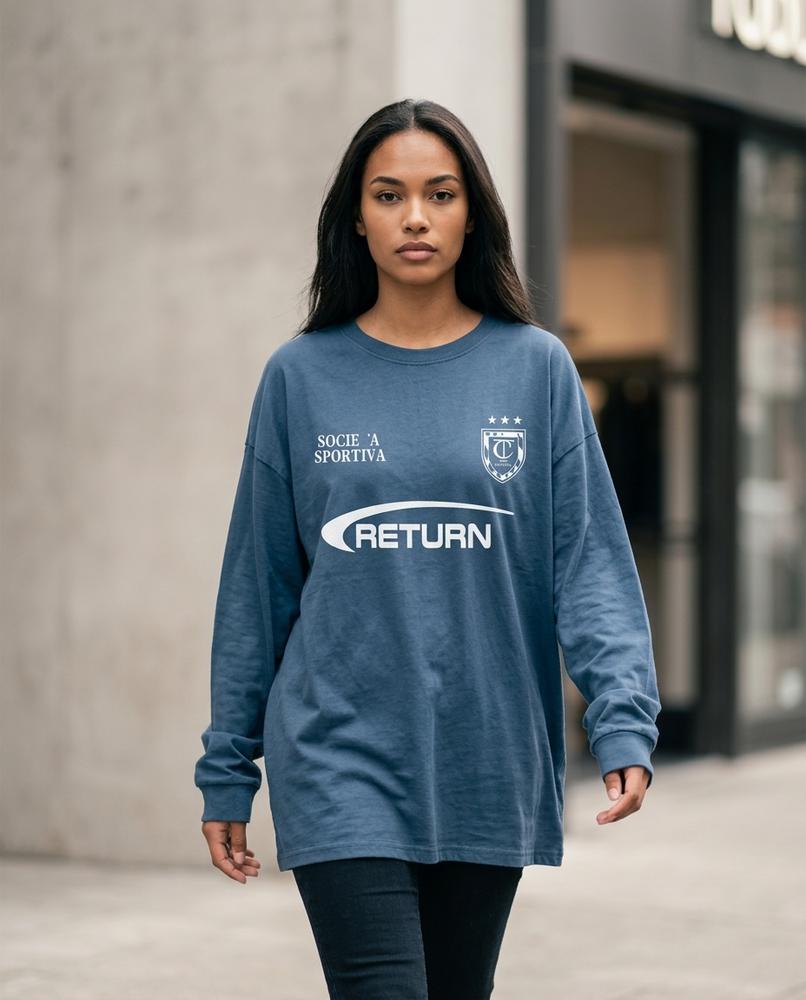 Zumieze - Lorev | Oversized Crewneck T-Shirt Unisex
